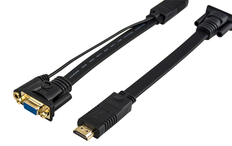 HDMI轉VGA扁線 帶音頻 （ML-H V-Y）